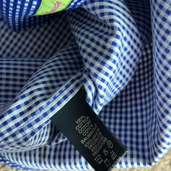 Robert Graham Blue White Check Paris French Button Down Shirt - Picture 7 of 9